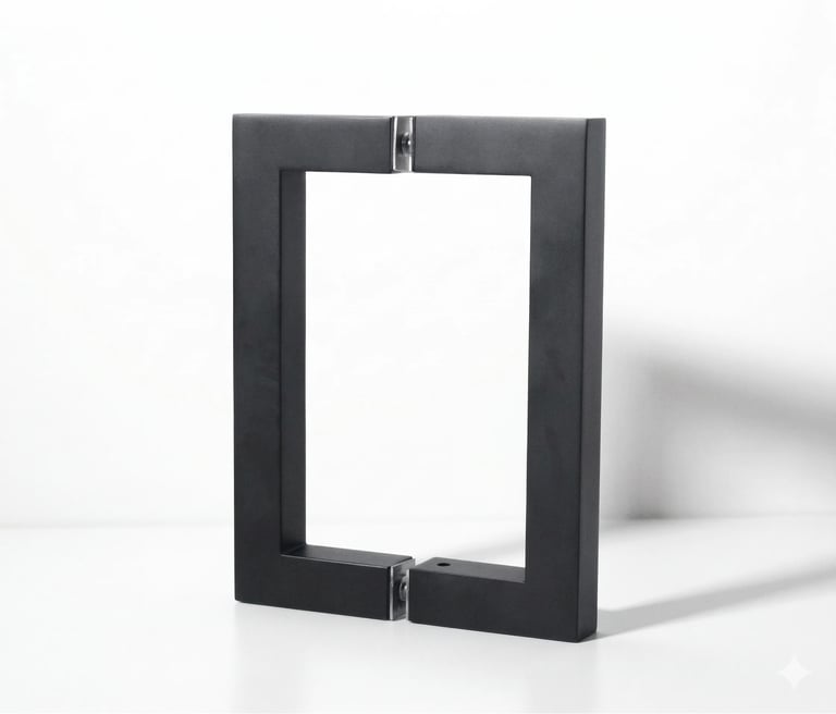 Square Series Pull Handle - Matte Black 6 inch