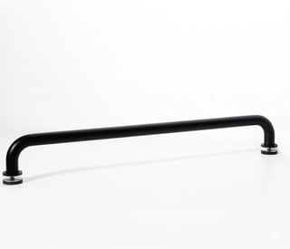 Black curved grab bar