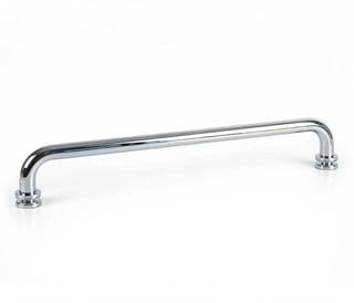 Polished chrome cabinet pull handle