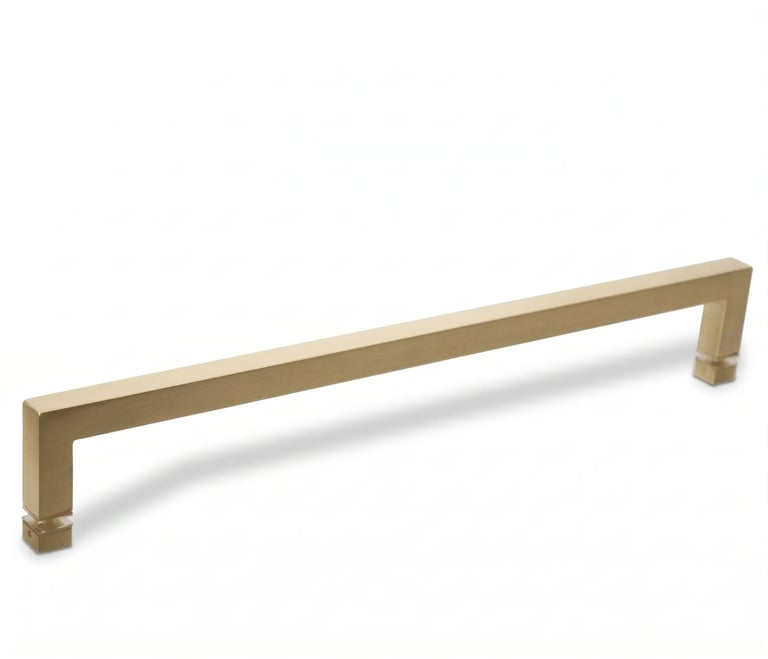 Square Series Single-Sided Towel Bar Satin Brass