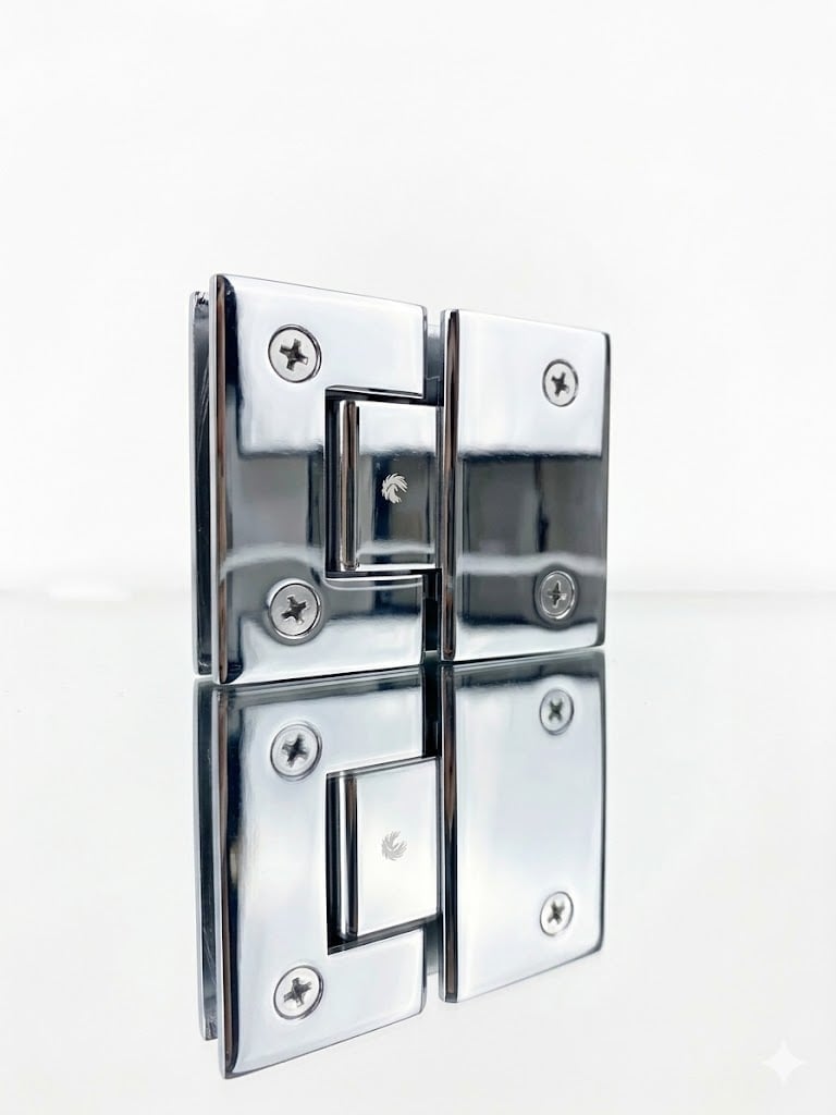 180° Glass-to-Glass Hinge Chrome