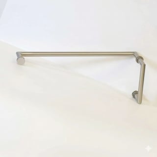 Stainless steel L-shaped towel bar