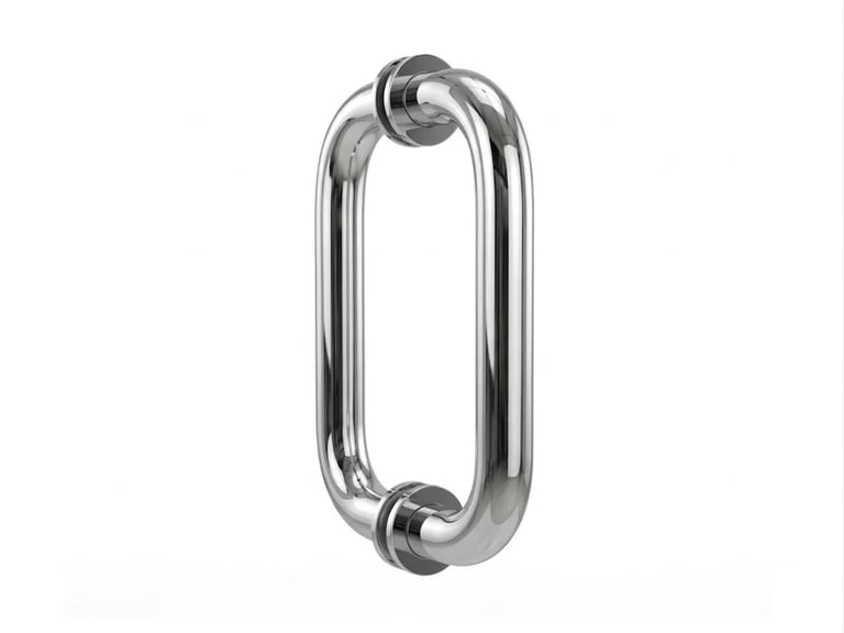 Round Series Pull Handle - Chrome 8 inch