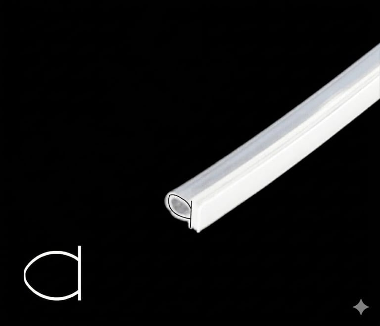 White LED light tube or fluorescent bar with a cylindrical shape against a black background