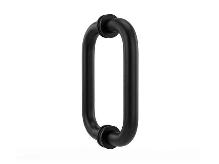 Round Series Pull Handle - Matte Black 8 inch