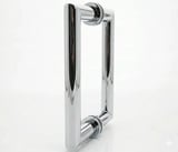 Chrome handle front view